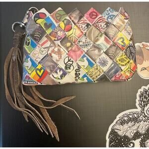Folk Art Peace Wrappers Nahui Ollin Coin Purse Whimsical